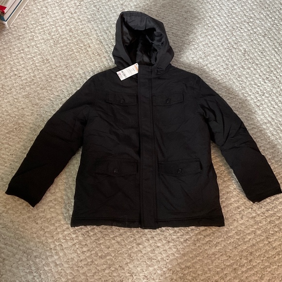 GYMBOREE boys black jacket - size LARGE (10/12) - Picture 1 of 6